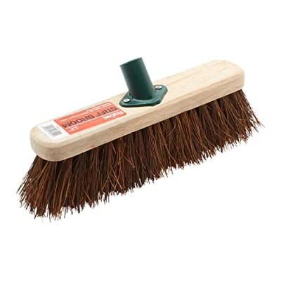 Image of ProDec 12&quot; Natural Palmyra Fibre Stiff Sweeping Broom Head for Outdoor