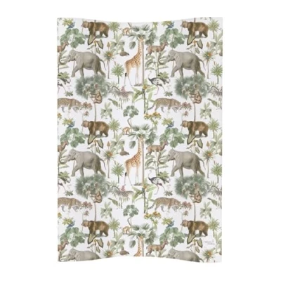 Image of Deluxe Unisex Baby Waterproof Changing Mat Anti Roll Cosy 50x70cm &amp; Wipeable (Colourful Safari)