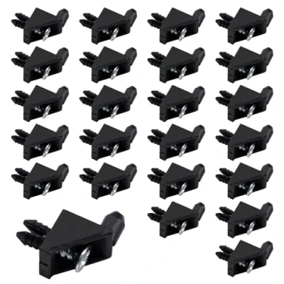 Image of Floor Support 139199 Suitable as a Replacement Part for IKEA PAX Shelf Brackets, KOMPLEMENT Holder, Black (Pack of 24)