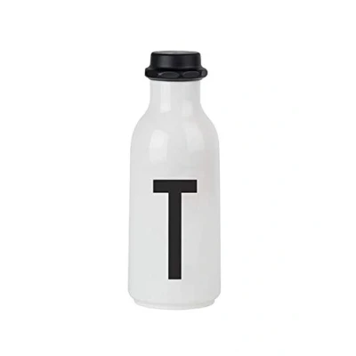 Image of Design Letters Personal Tritan Water Bottle (T) 500ml BPA free and BPS Leak proof Drinking in Nordic for Adult, Kids, Outdoor, Office, Sports, School, Available from A Z