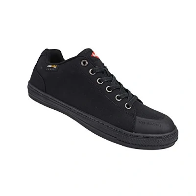 Image of Lee Cooper Workwear LCSHOE149 Unisex SB SRA Retro Baseball Cordura Safety Shoe, Black, 4 UK
