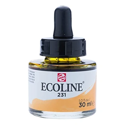 Image of Ecoline Liquid Watercolour Bottle 30 ml Gold ochre 231 (11252311)