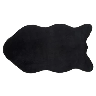 Image of Gözze Soft, Elegant Faux Leather Rug, 70 x 130 cm Anthracite