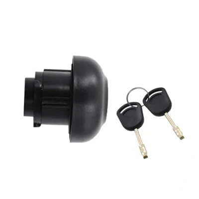 Image of Locking Fuel Tank Filler Cap 1715043 Compatible with Ford Transit MK7 Petrol Gas Cover Keys 9C119K163AA