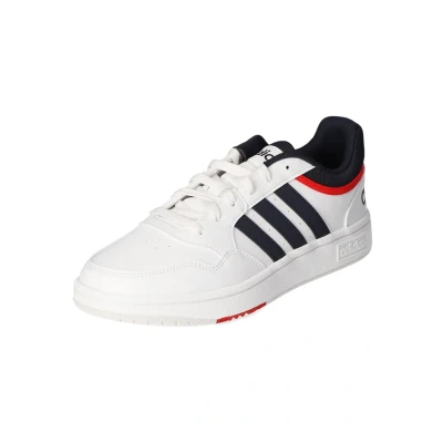 Image of adidas Men&#039;s Hoops 3.0 Low Classic Vintage Shoes, Cloud White/Legend Ink/Vivid Red, 9 UK