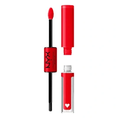 Image of NYX Professional Makeup Lip Gloss, High Pigment, Long Lasting Shine, No Transfer, Shine Loud, 17 Rebel In Red