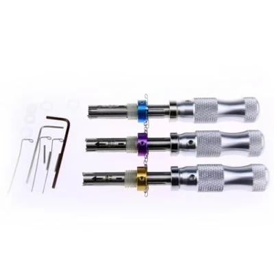 Image of 3 Piece HUK 7.0mm 7.5mm 7.8mm Tubular Lock Pick Tools Set, Professional Locksmith Fast Opener