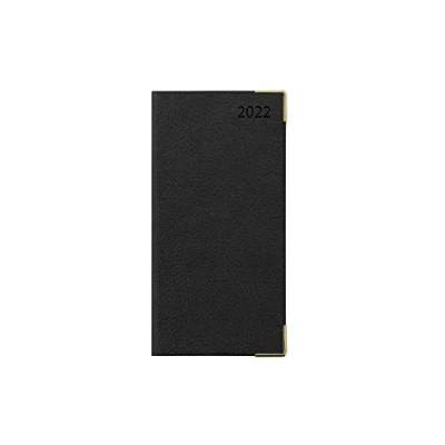 Image of Letts of London Connoisseur Slim Week to View with appointments 2022 Diary Black, 22 TC3SUBK