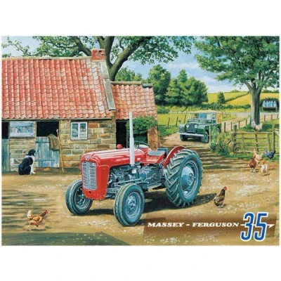 Image of Inga New Massey Ferguson 35 Tractor large METAL advertising wall SIGN TIN 8x12 inches