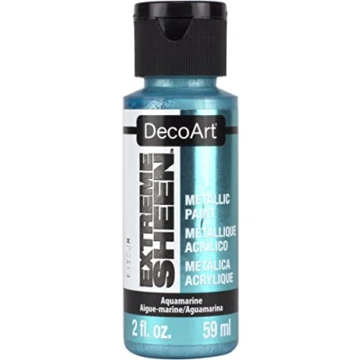 Image of DecoArt Americana Extreme Sheen Jar of Paint, Acrylic, Aquamarine, 59 ml (Pack 1)