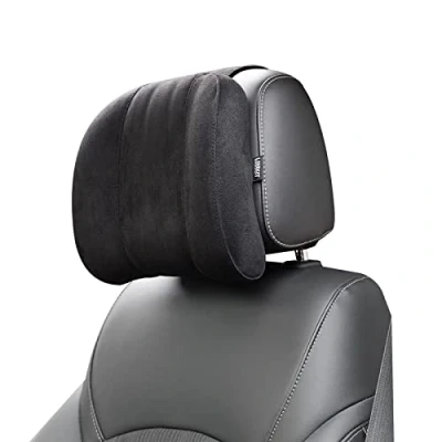 Image of Forbell Car Headrest Neck Pillow Supplies Memory Cotton Accessories Head Rest for Suede