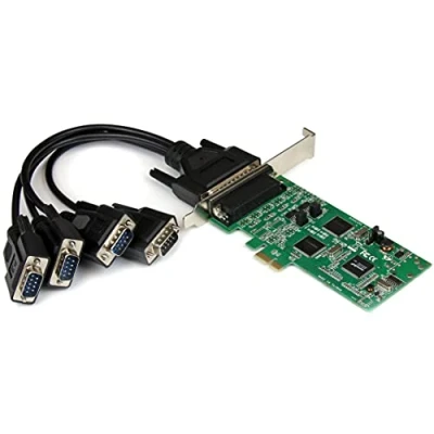 Image of StarTech.com 4 Port PCI Express PCIe Serial Combo Card with Breakout Cable 2 x RS232 RS422 / RS485 Dual Profile (PEX4S232485)