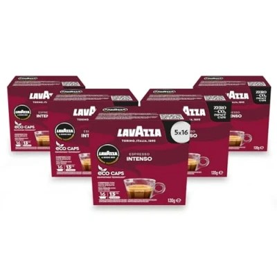 Image of Lavazza A Modo Mio Intenso Coffee Capsules (5 Packs of 16)