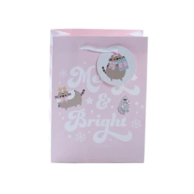 Image of Puckator Sac Cadeau de Noël Pusheen Chat (Moyen) Birthday Bags, Multicolor (XGBAG83B)