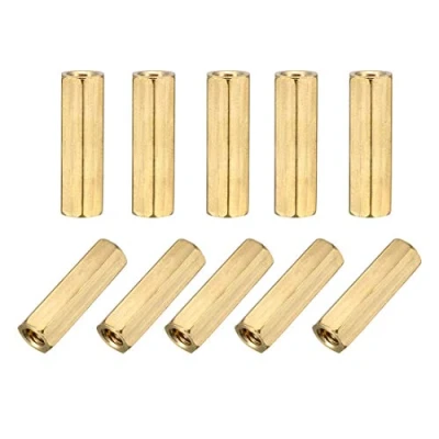Image of sourcingmap M4x20 Female Hex Brass PCB Motherboard Spacer Standoff for FPV Drone Quadcopter, Computer &amp; Circuit Board 25pcs