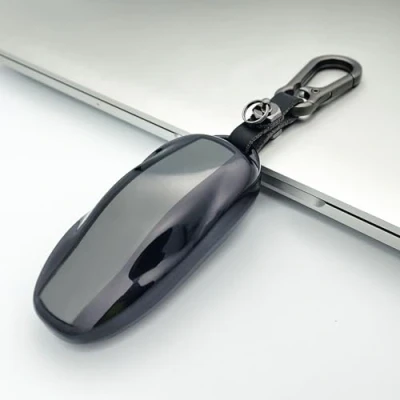 Image of TANDRIVE Key Fob Cover Holder for Tesla Model S (X Y 3)，Black