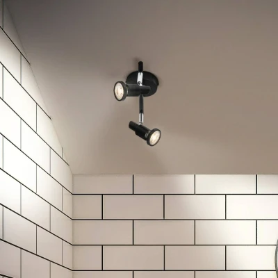 Image of LEDVANCE LED downlight spot GU10, 2 bulb, black