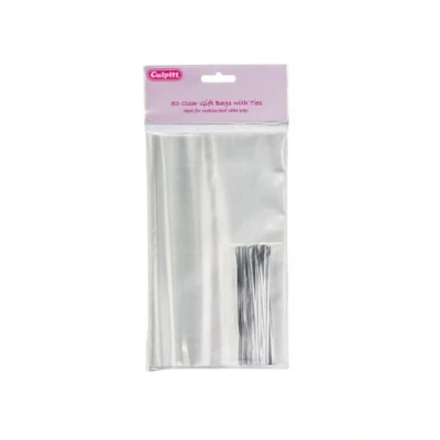 Image of Culpitt Clear Favour Bags 50 piece