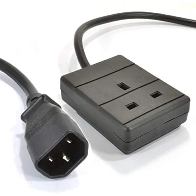 Image of Pro Power IEC C14 Plug to 10A UK Socket Lead, 3m