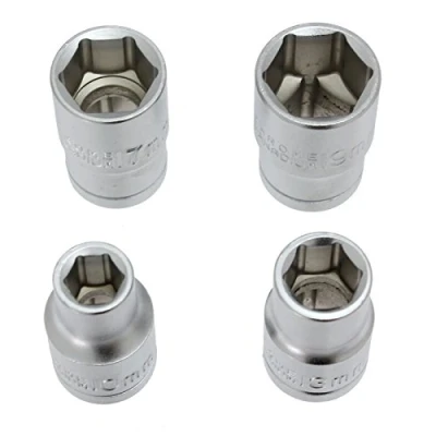 Image of SPARES2GO 1/2&#039;&#039; Drive Heavy Duty Socket Set (10mm, 13mm, 17mm, 19mm)