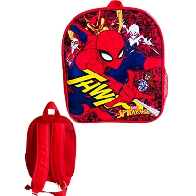 Image of Marvel Spiderman Character Backpack Rucksack Travel School bag, 30cm
