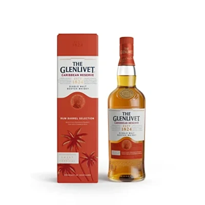 Image of The Glenlivet Caribbean Reserve Single Malt Whisky (Rum Barrel Selection), 70 cl with Gift Box