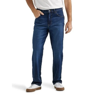 Image of Wrangler Men&#039;s Free to Stretch Relaxed Fit Jean, Dark Indigo, 38W x 30L