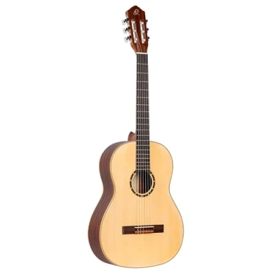 Image of Ortega Guitars Slim Neck Concert Guitar Full Size Family Series includes Gig Bag mahogany / spruce top (R121SN)