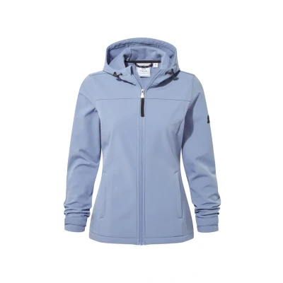 Image of TOG24 Keld Lightweight Womens Softshell Jacket, Windproof, Showerproof Zip Up Outdoor Jacket with Hood