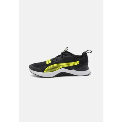 Image of Puma Prospect Unisex Training shoe, Size: 8, Black/yellow alert/white Textile/synthetics