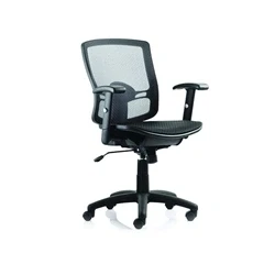 Image of Palma Task Operator Chair Black Mesh Back with Arms