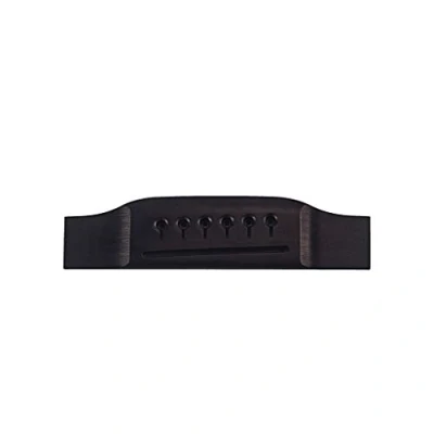 Image of Alnicov Wooden Guitar Bridge Acoustic Ebony For 6 String