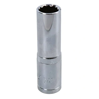 Image of 14mm 1/2in Drive Double Deep Long Reach Metric Socket 12 Point Sided Bi hex