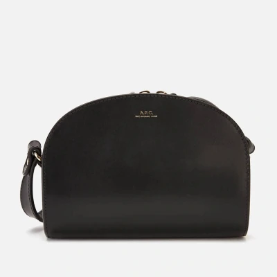 Image of A.P.C. Clutch Demi Lune Leather Bag