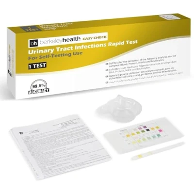 Image of Berkeley Health UTI Rapid Test Kit Professional Urinary Tract Infection Home Self Urine Fast &amp; 99% Accurate Diagnosis Easy to Follow 1