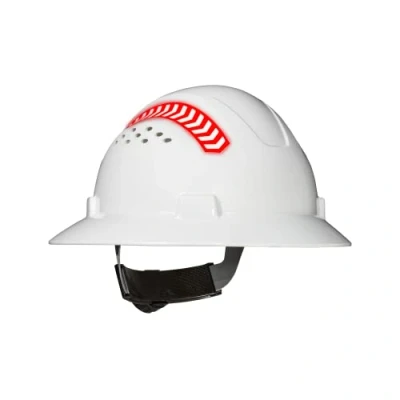 Image of Coast SH300 Full Brim Safety Hard Hat with Directional Reflective Arrows White