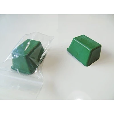 Image of JEWELLERS Buffing Rouge polishing Compound precious metal , BROWN, GREEN, BLUE, WHITE, RED (Green)