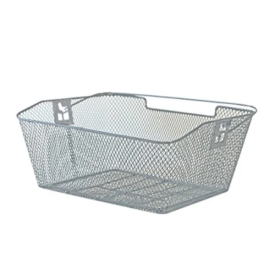 Image of XLC Unisex 2128212200 Rear Basket, Silver, 39 x 30 17 cm