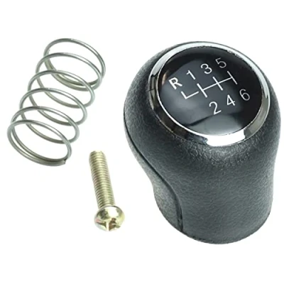 Image of Newtown2700 parts Gear Knob Compatible for VW T5 T6 Bus Transporter Multivan Box 6 Speed Black Cap