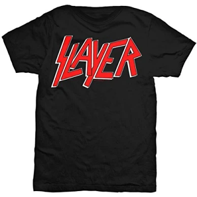 Image of Slayer Classic Logo Official Tee T Shirt Mens Unisex (X Large) Black