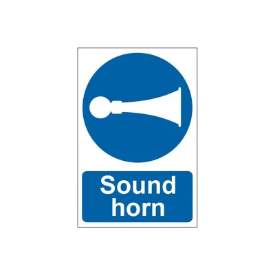 Image of 0250 Sound Horn pvc Safety Sign 200 x 300mm SCA0250 Scan