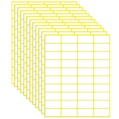 Image of 38x19mm,1200PCS Matte White Labels Stickers Small Sticky Name for File Folders, Envelopes
