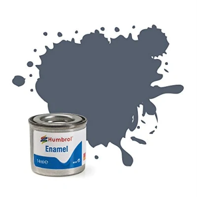 Image of Humbrol Model Paint AA0850 No 77 Navy Blue Matt Tinlet 1 (14ml), Enamel Paints for Models, Plastic, Metal, Wood, Glass, Ceramics and More, Touch Up Hobby Tin Craft