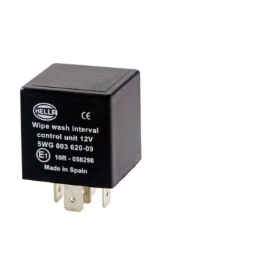 Image of 1528369 Relay, wipe /wash interval HELLA 5WG 003 620 091 without holder VOLKSWAGEN: TRANSPORTER 4, GOLF 3, 4 Bus, AUDI: 80 B4 Avant
