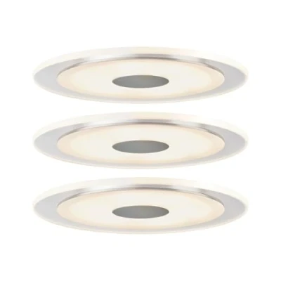 Image of Paulmann Whirl LED recessed light 6W 3 set round