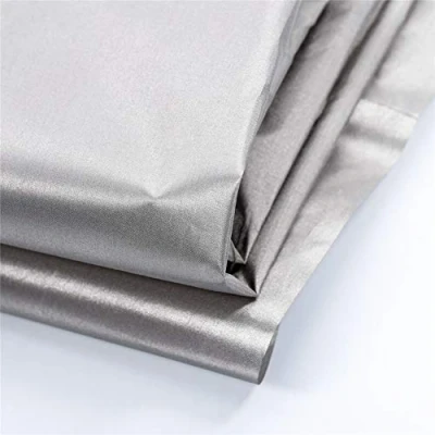 Image of POOPFIY 5G Shield 100% SILVER FIBER Fabric Radiation RF EMF Singal Blocking Conductive Shielding Fabric,3m*1.08