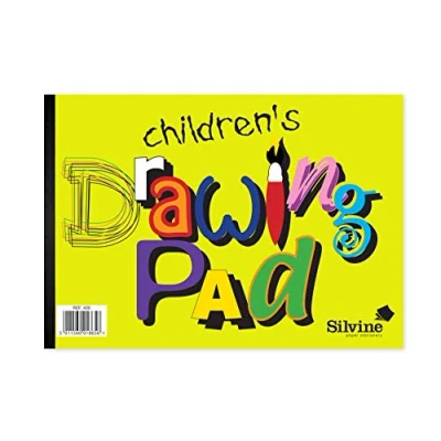 Image of Silvine A4 Children&#039;s Value Drawing Pad. 20 sheets of 80gsm Bulky Paper (210 x 297mm)