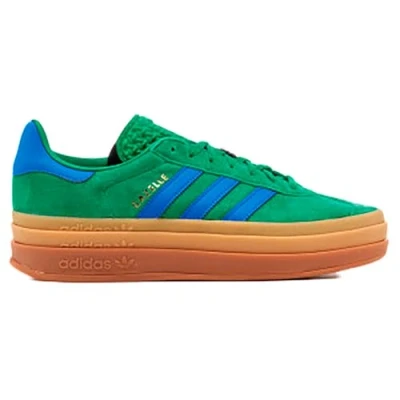 Image of adidas Originals Gazelle BOLD Trainers green supplier colour green, Women&#039;s, Size: 5, Leather
