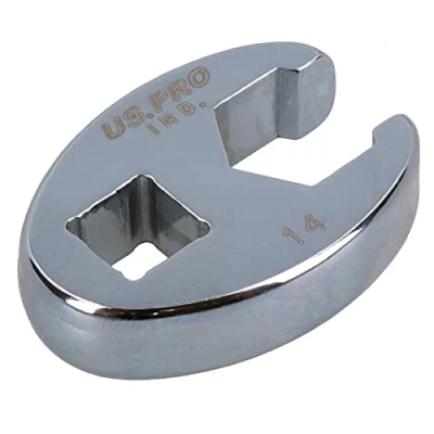 Image of AB Tools 14mm Crowfoot Wrench 3/8&quot; Drive Crows Feet Spanner for Torque Wrenches