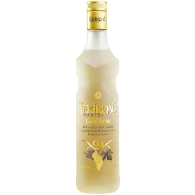 Image of Tekirdag Rakisi Gold Series 100% Fresh Grapes, Matured In Oak Barrels 1X0.7 L With 45% Vol, Made Turkey